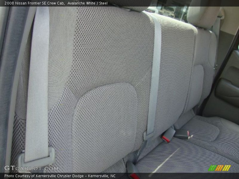 Avalanche White / Steel 2008 Nissan Frontier SE Crew Cab