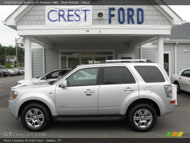 Silver Metallic / Black 2008 Mercury Mariner V6 Premier 4WD