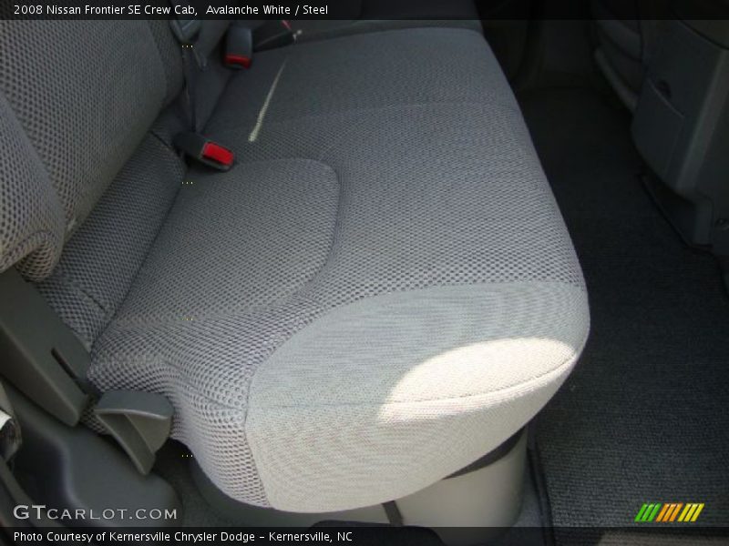 Avalanche White / Steel 2008 Nissan Frontier SE Crew Cab