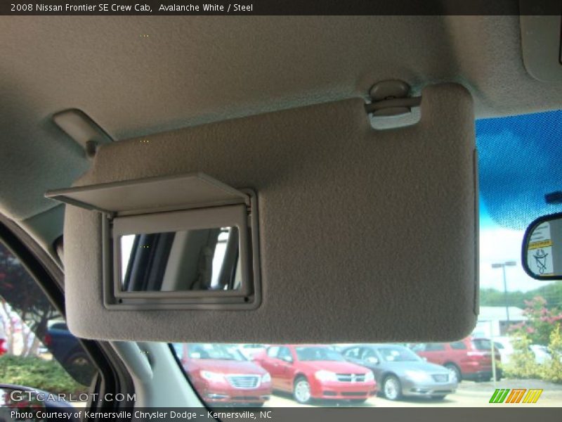 Avalanche White / Steel 2008 Nissan Frontier SE Crew Cab