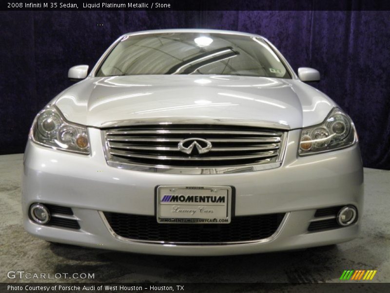 Liquid Platinum Metallic / Stone 2008 Infiniti M 35 Sedan