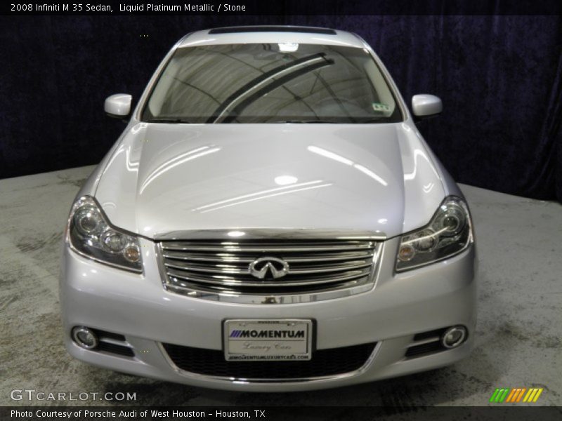 Liquid Platinum Metallic / Stone 2008 Infiniti M 35 Sedan