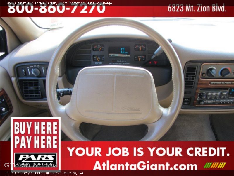 Light Driftwood Metallic / Beige 1996 Chevrolet Caprice Sedan