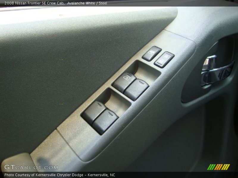 Avalanche White / Steel 2008 Nissan Frontier SE Crew Cab