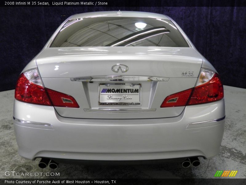 Liquid Platinum Metallic / Stone 2008 Infiniti M 35 Sedan