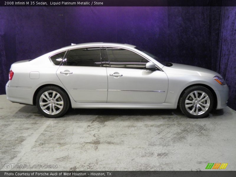 Liquid Platinum Metallic / Stone 2008 Infiniti M 35 Sedan
