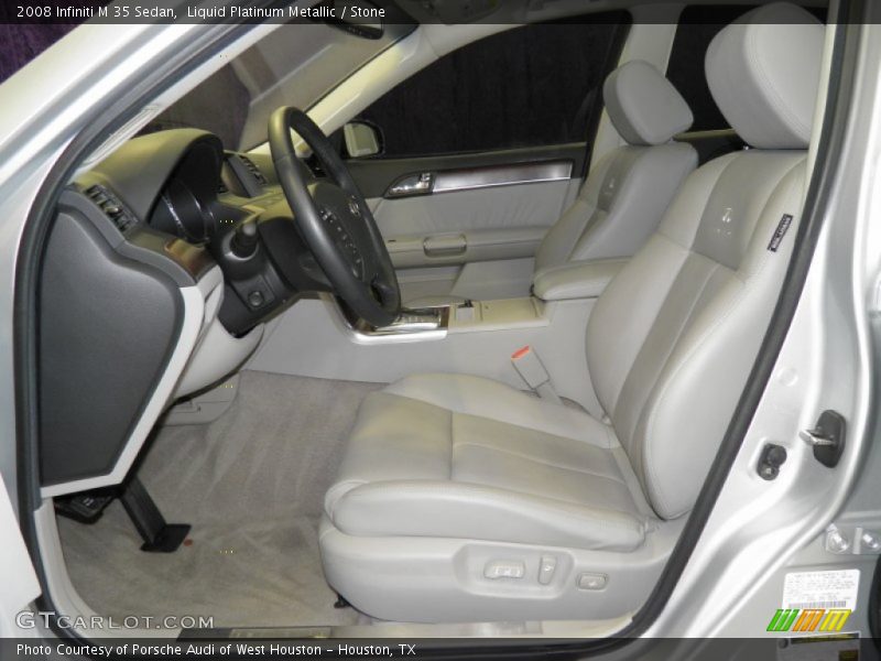 Liquid Platinum Metallic / Stone 2008 Infiniti M 35 Sedan