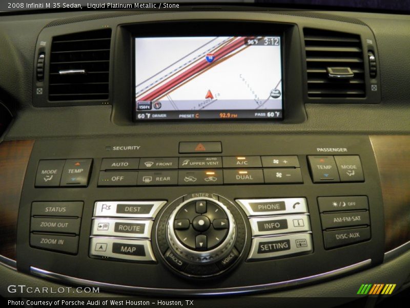 Liquid Platinum Metallic / Stone 2008 Infiniti M 35 Sedan