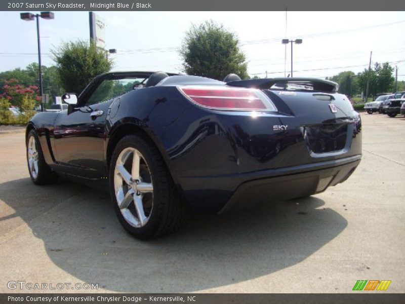 Midnight Blue / Black 2007 Saturn Sky Roadster