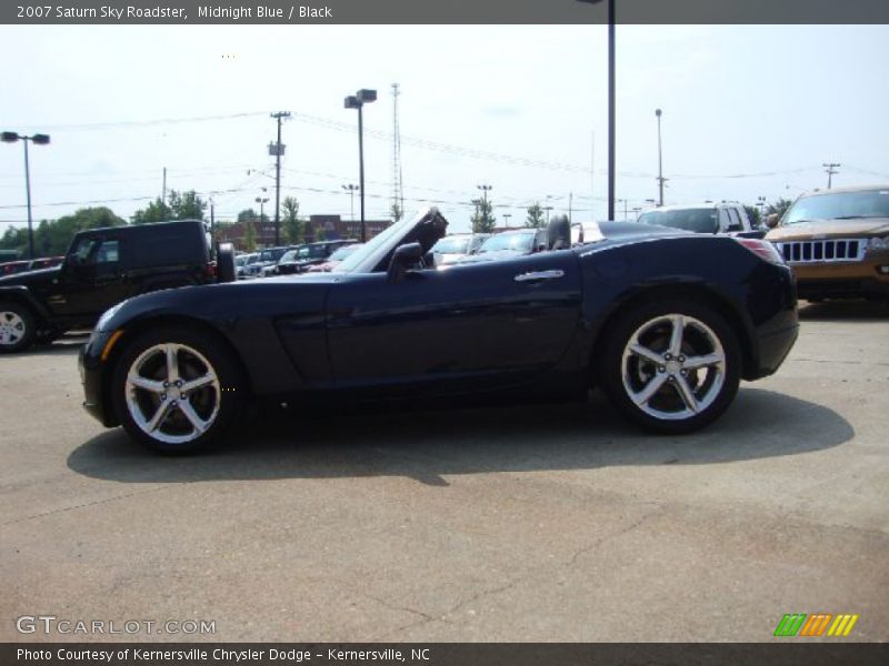 Midnight Blue / Black 2007 Saturn Sky Roadster