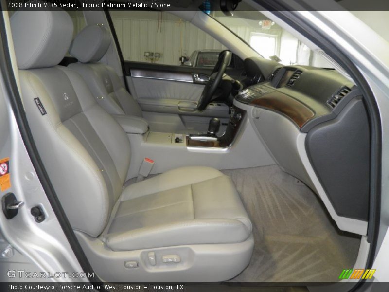 Liquid Platinum Metallic / Stone 2008 Infiniti M 35 Sedan