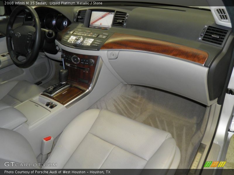 Liquid Platinum Metallic / Stone 2008 Infiniti M 35 Sedan