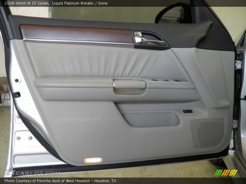 Liquid Platinum Metallic / Stone 2008 Infiniti M 35 Sedan