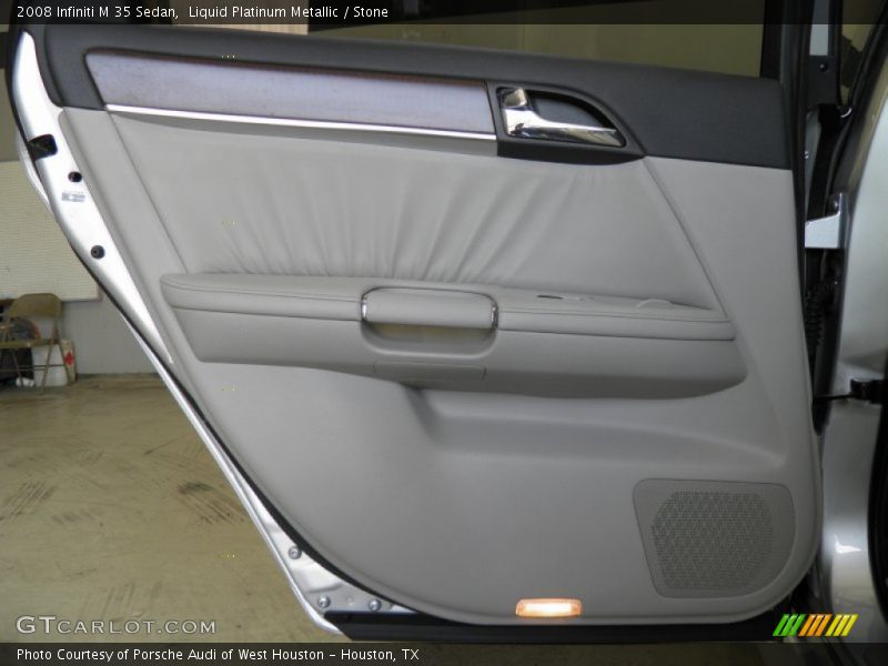 Liquid Platinum Metallic / Stone 2008 Infiniti M 35 Sedan