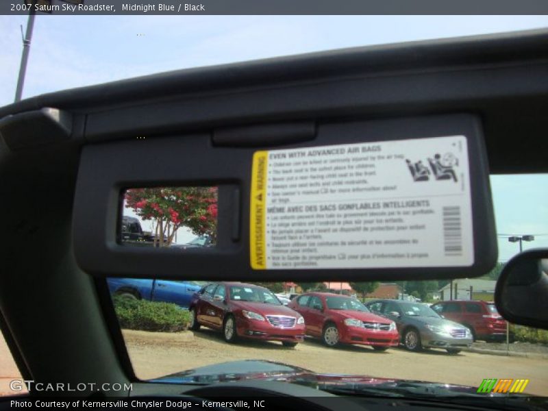 Midnight Blue / Black 2007 Saturn Sky Roadster