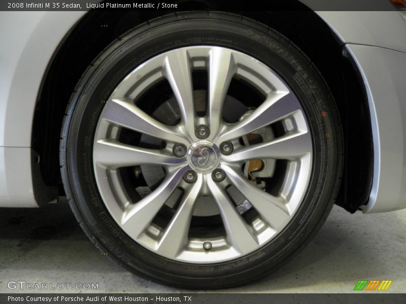 Liquid Platinum Metallic / Stone 2008 Infiniti M 35 Sedan