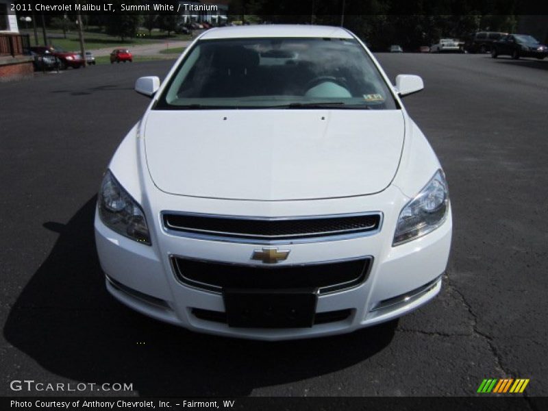 Summit White / Titanium 2011 Chevrolet Malibu LT