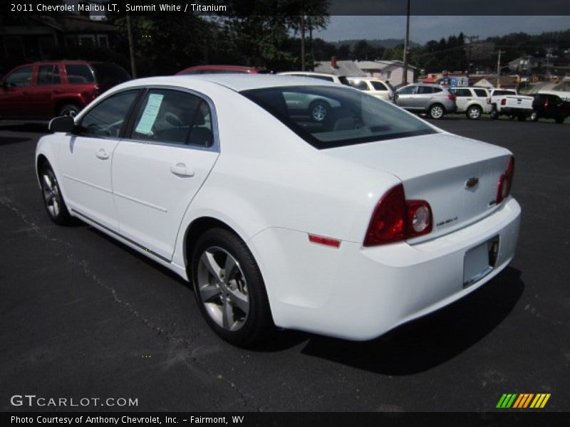 Summit White / Titanium 2011 Chevrolet Malibu LT