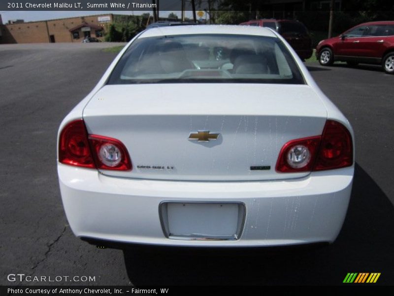 Summit White / Titanium 2011 Chevrolet Malibu LT