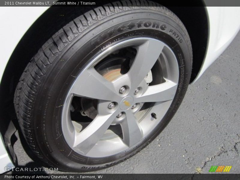 Summit White / Titanium 2011 Chevrolet Malibu LT