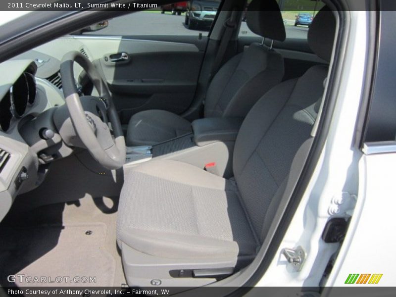 Summit White / Titanium 2011 Chevrolet Malibu LT