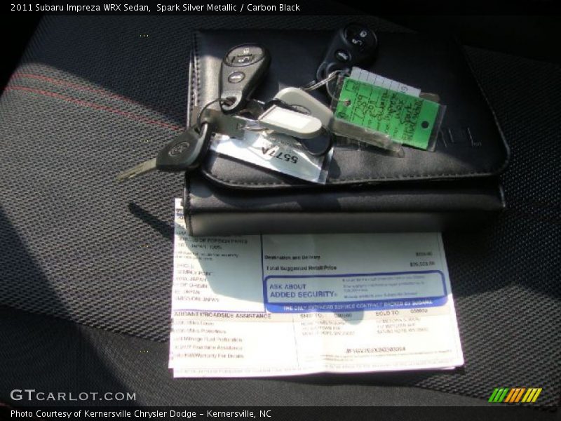 Spark Silver Metallic / Carbon Black 2011 Subaru Impreza WRX Sedan