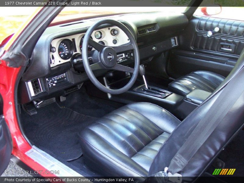 Black Interior - 1977 Camaro Z28 Coupe 