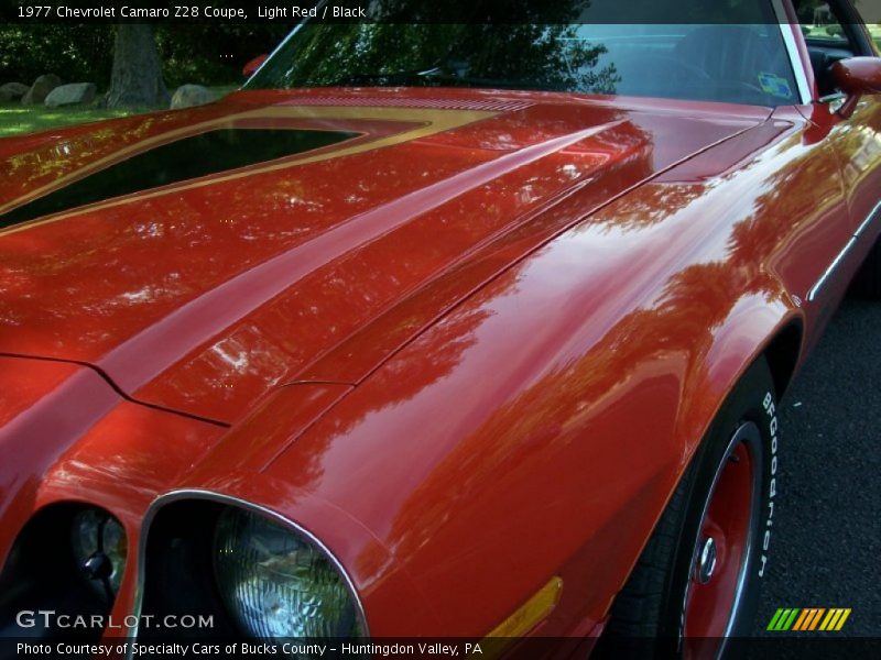 Light Red / Black 1977 Chevrolet Camaro Z28 Coupe