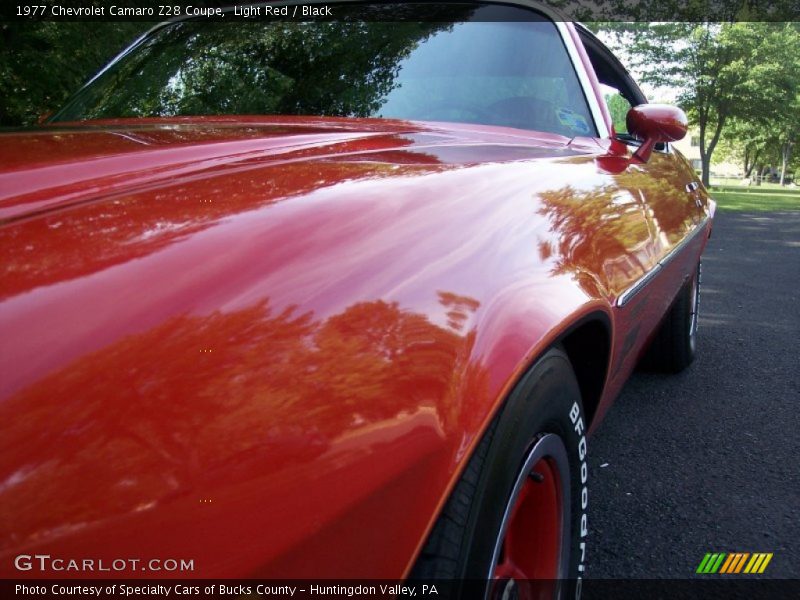 Light Red / Black 1977 Chevrolet Camaro Z28 Coupe