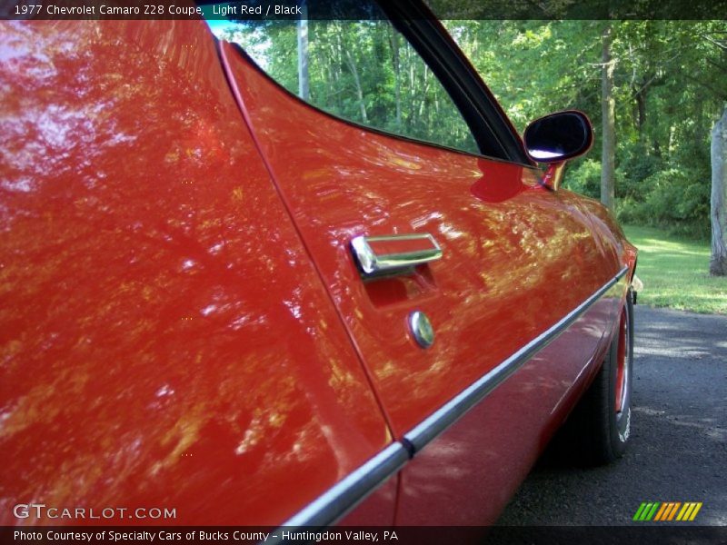 Light Red / Black 1977 Chevrolet Camaro Z28 Coupe