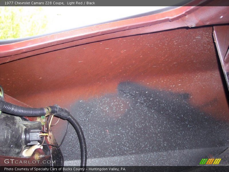 Light Red / Black 1977 Chevrolet Camaro Z28 Coupe