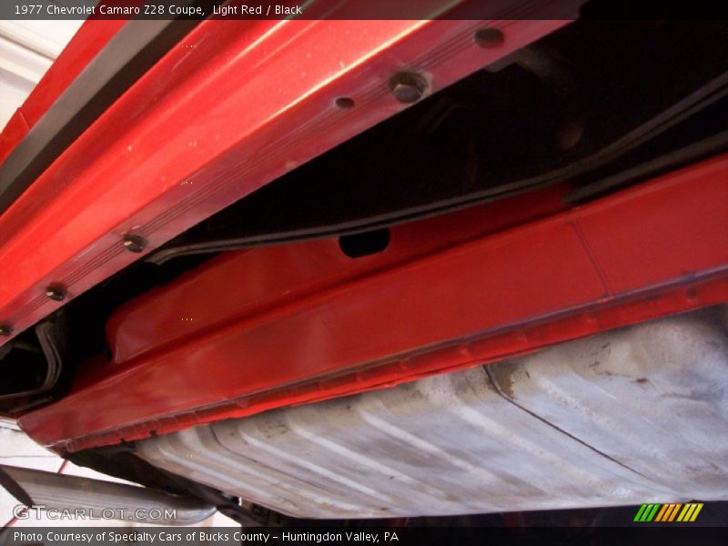 Light Red / Black 1977 Chevrolet Camaro Z28 Coupe