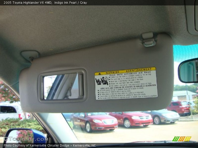 Indigo Ink Pearl / Gray 2005 Toyota Highlander V6 4WD