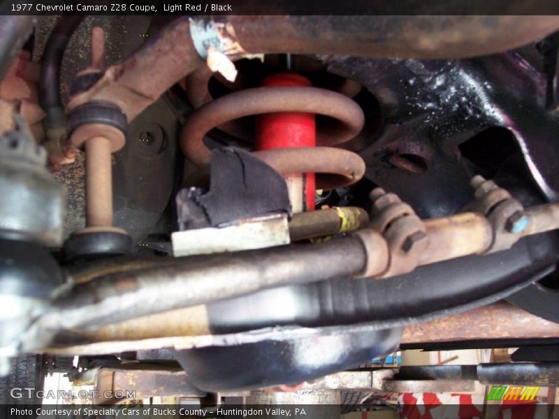 Light Red / Black 1977 Chevrolet Camaro Z28 Coupe