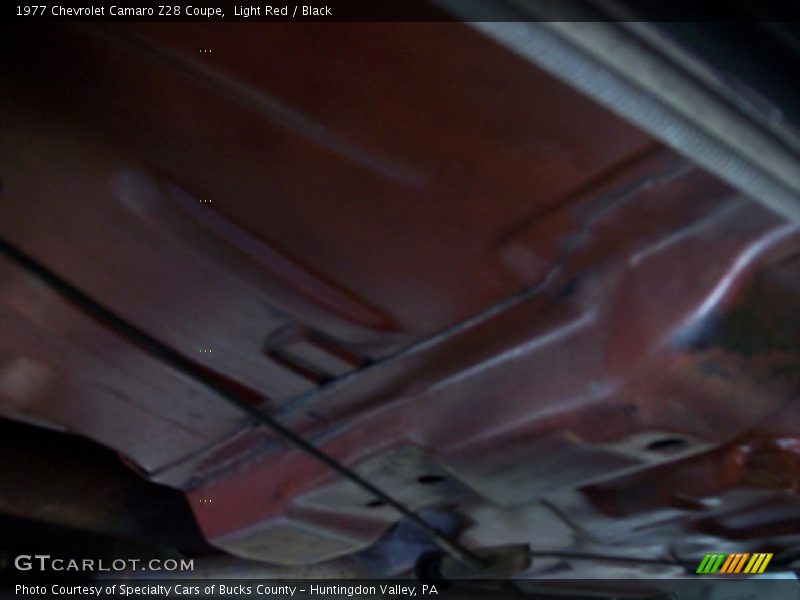 Light Red / Black 1977 Chevrolet Camaro Z28 Coupe
