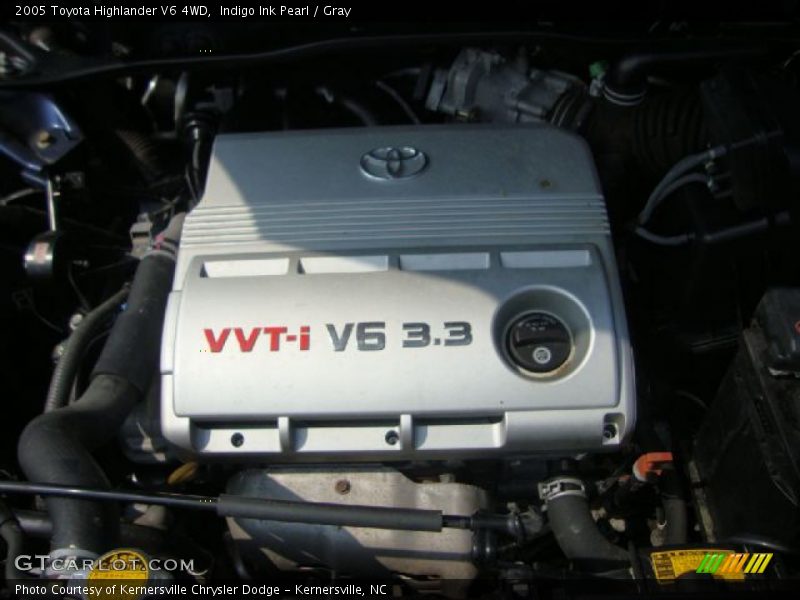 Indigo Ink Pearl / Gray 2005 Toyota Highlander V6 4WD