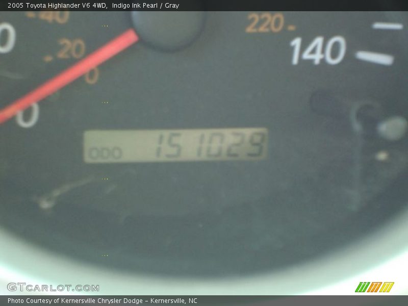 Indigo Ink Pearl / Gray 2005 Toyota Highlander V6 4WD