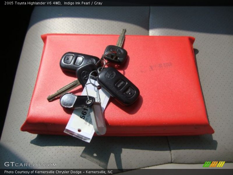 Indigo Ink Pearl / Gray 2005 Toyota Highlander V6 4WD