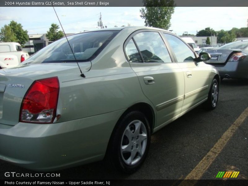 Sea Shell Green / Beige 2004 Hyundai Elantra GLS Sedan
