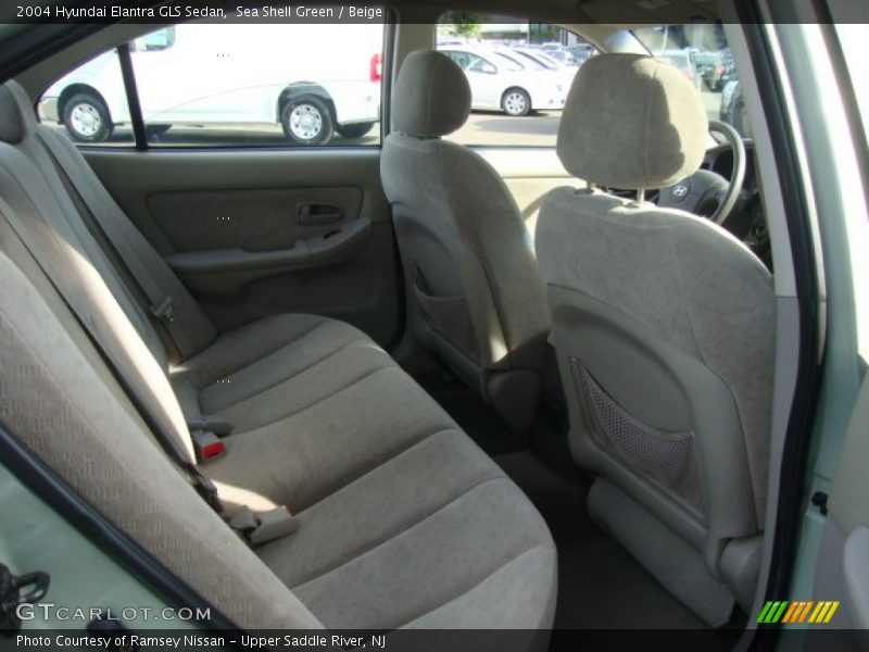 Sea Shell Green / Beige 2004 Hyundai Elantra GLS Sedan