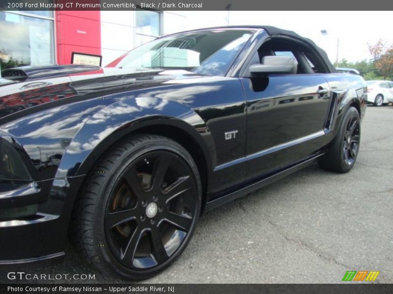 Black / Dark Charcoal 2008 Ford Mustang GT Premium Convertible