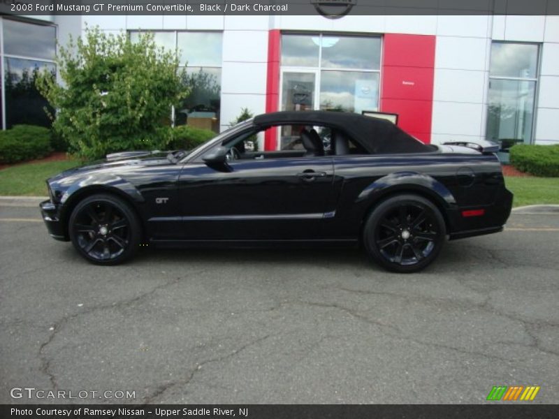Black / Dark Charcoal 2008 Ford Mustang GT Premium Convertible