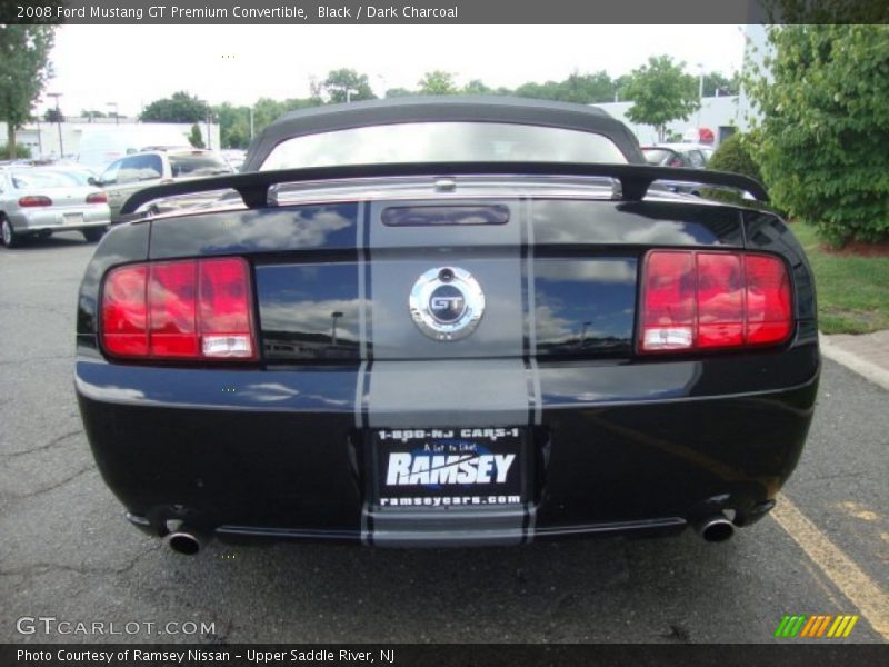 Black / Dark Charcoal 2008 Ford Mustang GT Premium Convertible