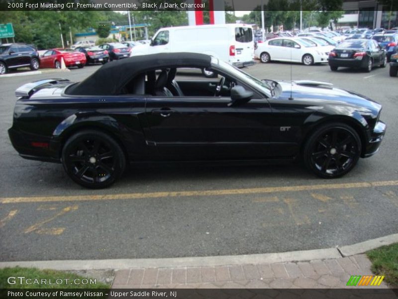 Black / Dark Charcoal 2008 Ford Mustang GT Premium Convertible