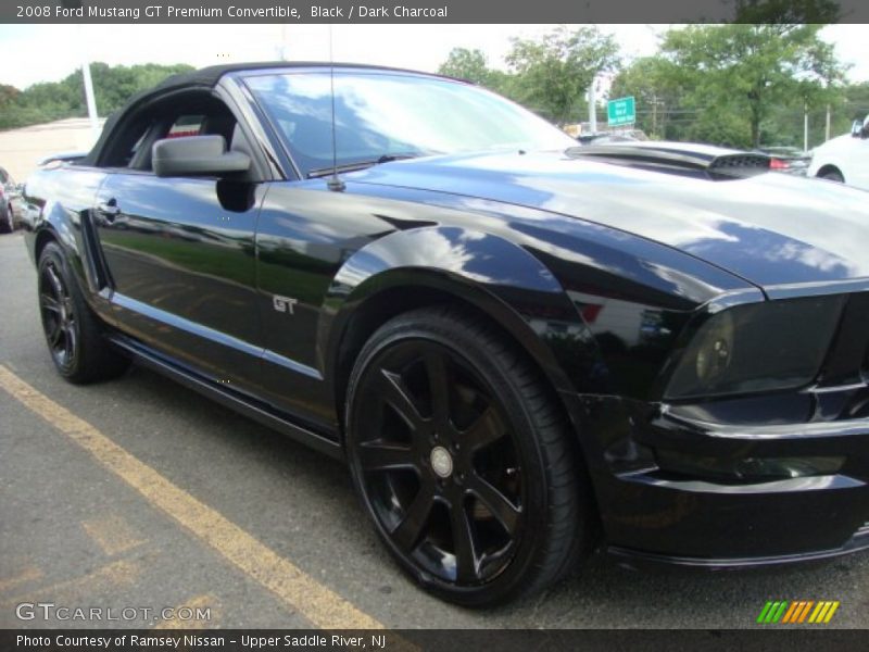 Black / Dark Charcoal 2008 Ford Mustang GT Premium Convertible
