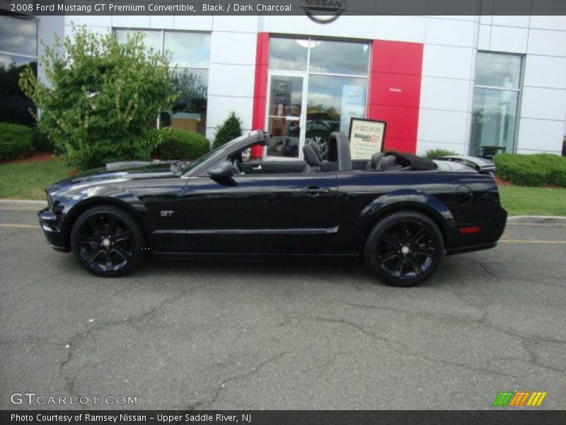 Black / Dark Charcoal 2008 Ford Mustang GT Premium Convertible