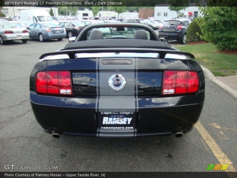 Black / Dark Charcoal 2008 Ford Mustang GT Premium Convertible