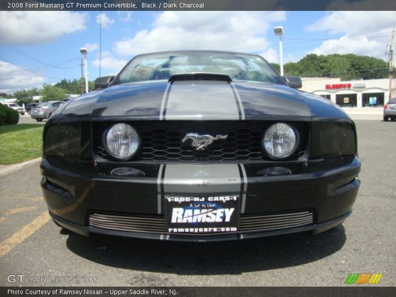 Black / Dark Charcoal 2008 Ford Mustang GT Premium Convertible