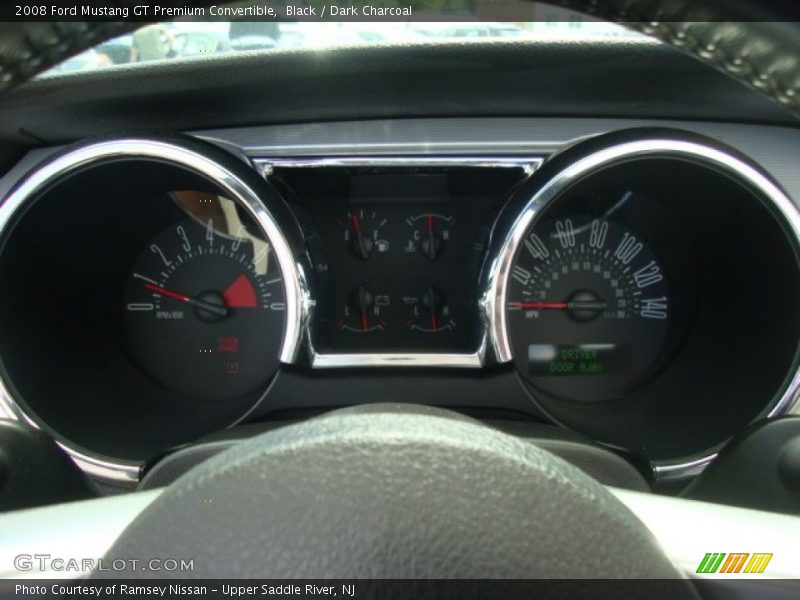 Black / Dark Charcoal 2008 Ford Mustang GT Premium Convertible