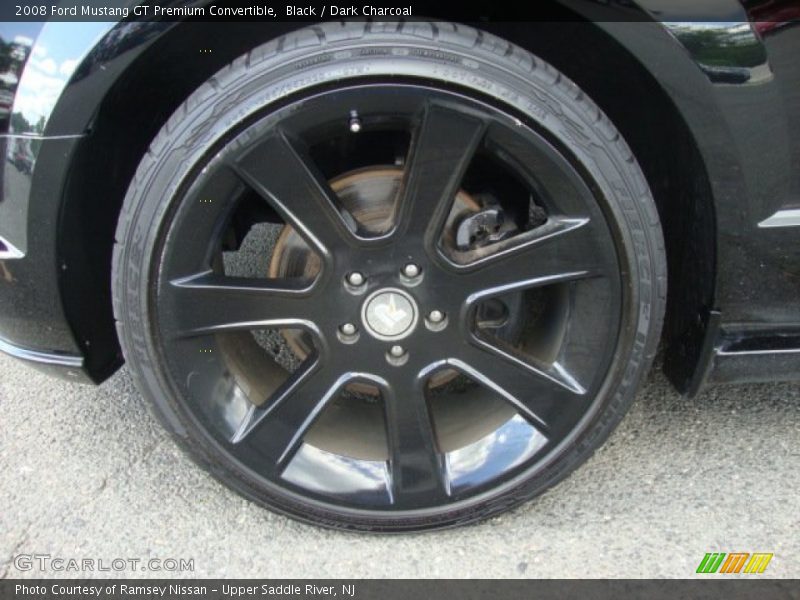 Black / Dark Charcoal 2008 Ford Mustang GT Premium Convertible